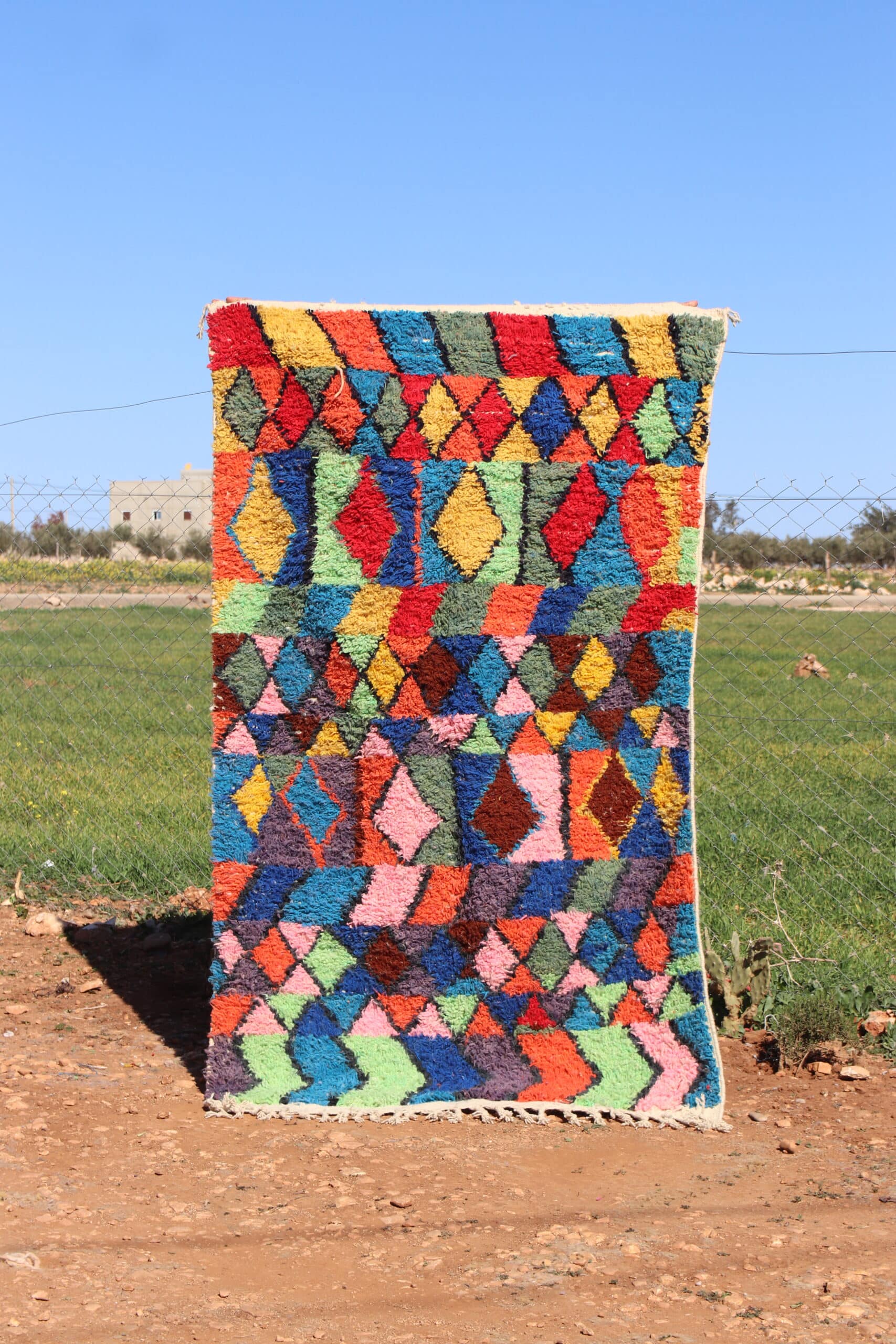 Handmade Moroccan Custom Abstract Rug