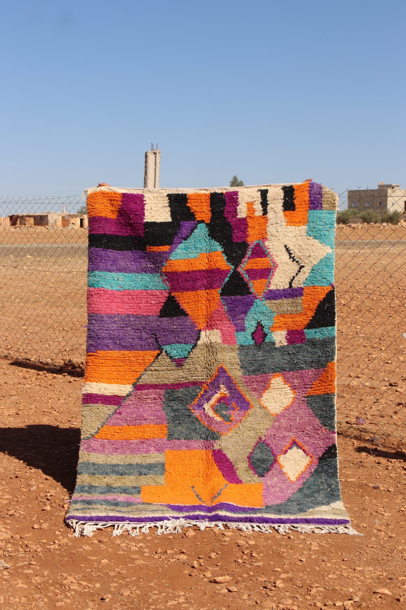 Handmade Moroccan Large Contemporary Abstract Rug