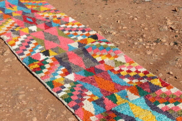 Abstract Runner Rug Multicolor