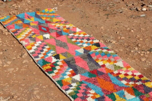 Abstract Runner Rug Multicolor