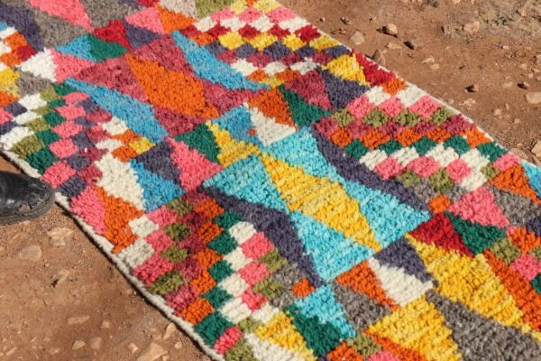 Abstract Runner Rug Multicolor