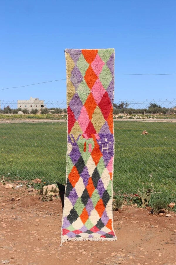 Abstract Runner Rug Multicolor