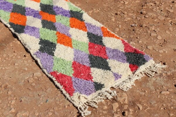 Abstract Runner Rug Multicolor