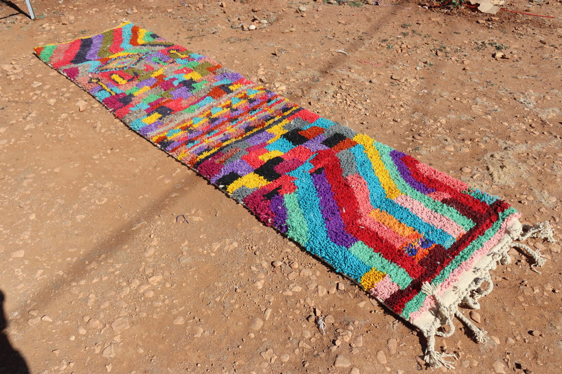 Handcrafted Colorful Runner Rug - image 3