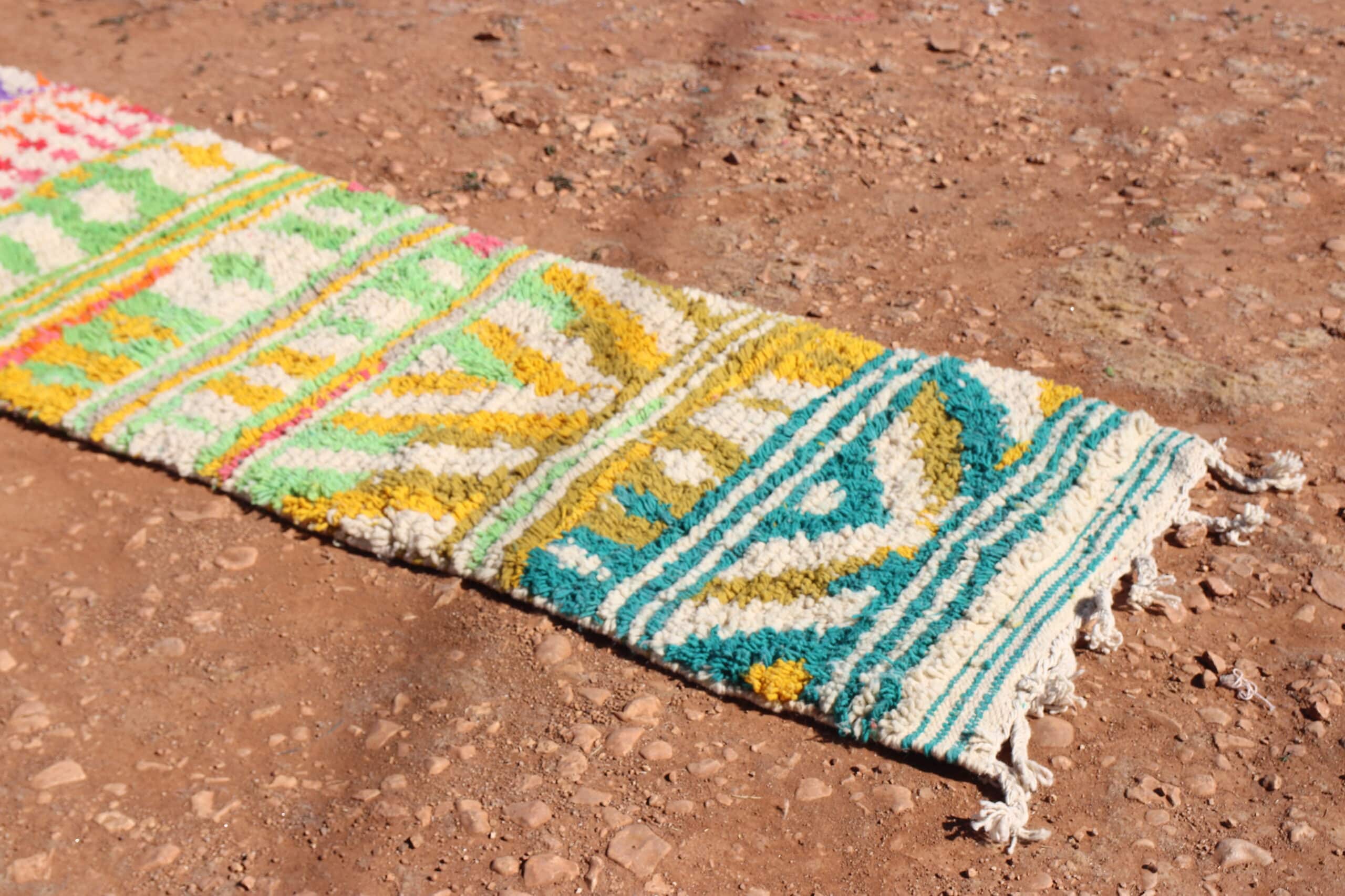 Artisanal Abstract Runner Rug - image 3