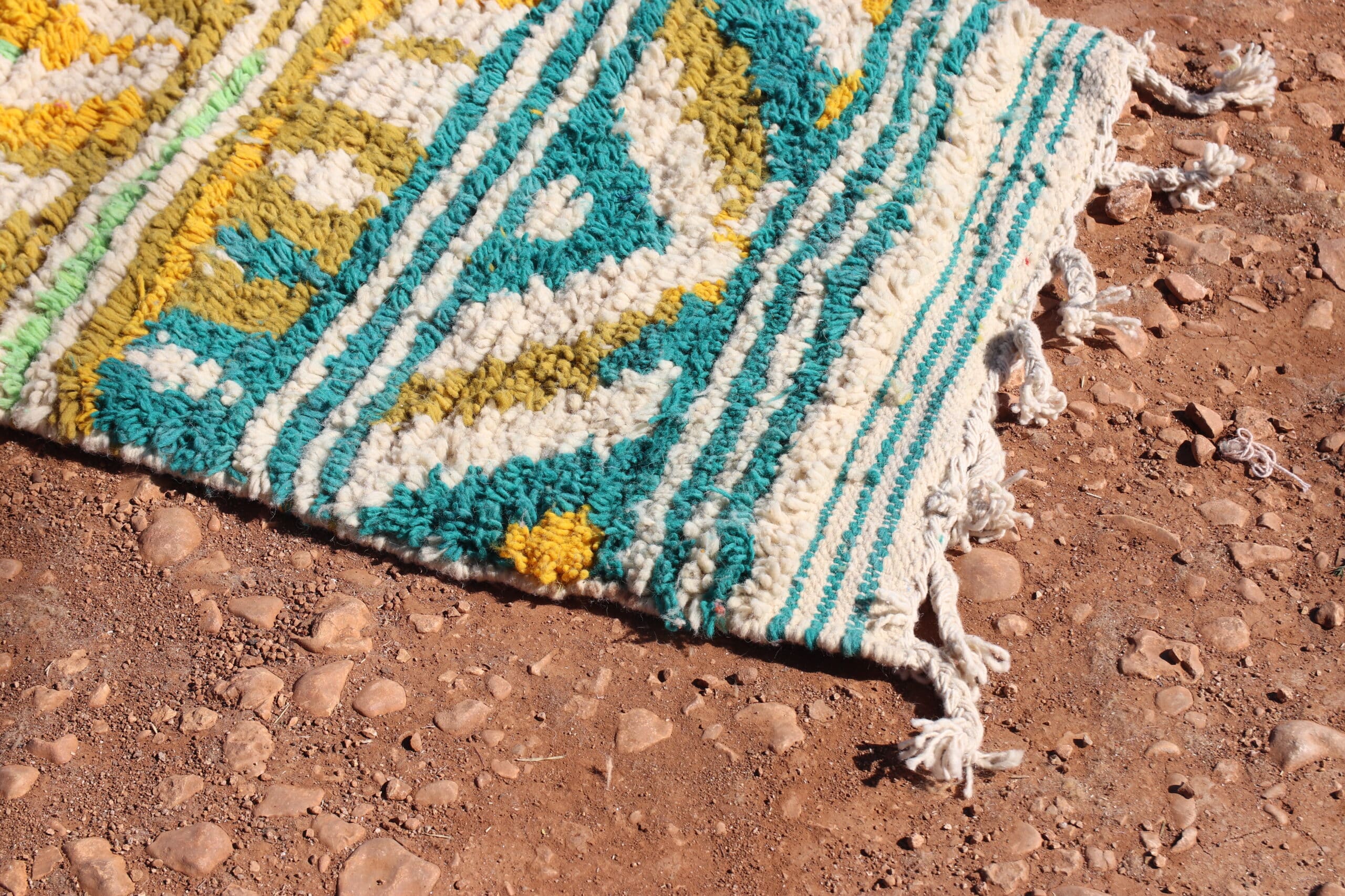 Artisanal Abstract Runner Rug - image 5