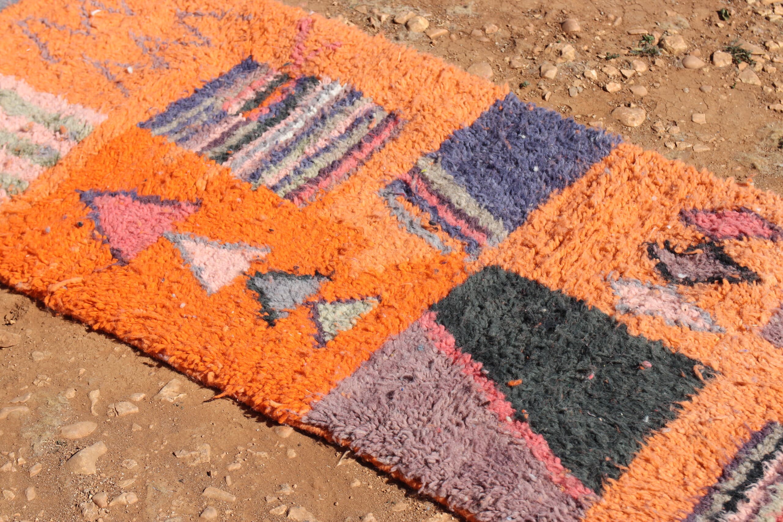 Abstract Orange Runner Rug - image 5
