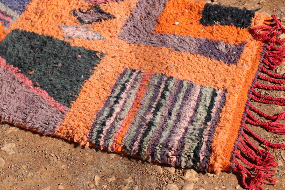Abstract Orange Runner Rug - image 6