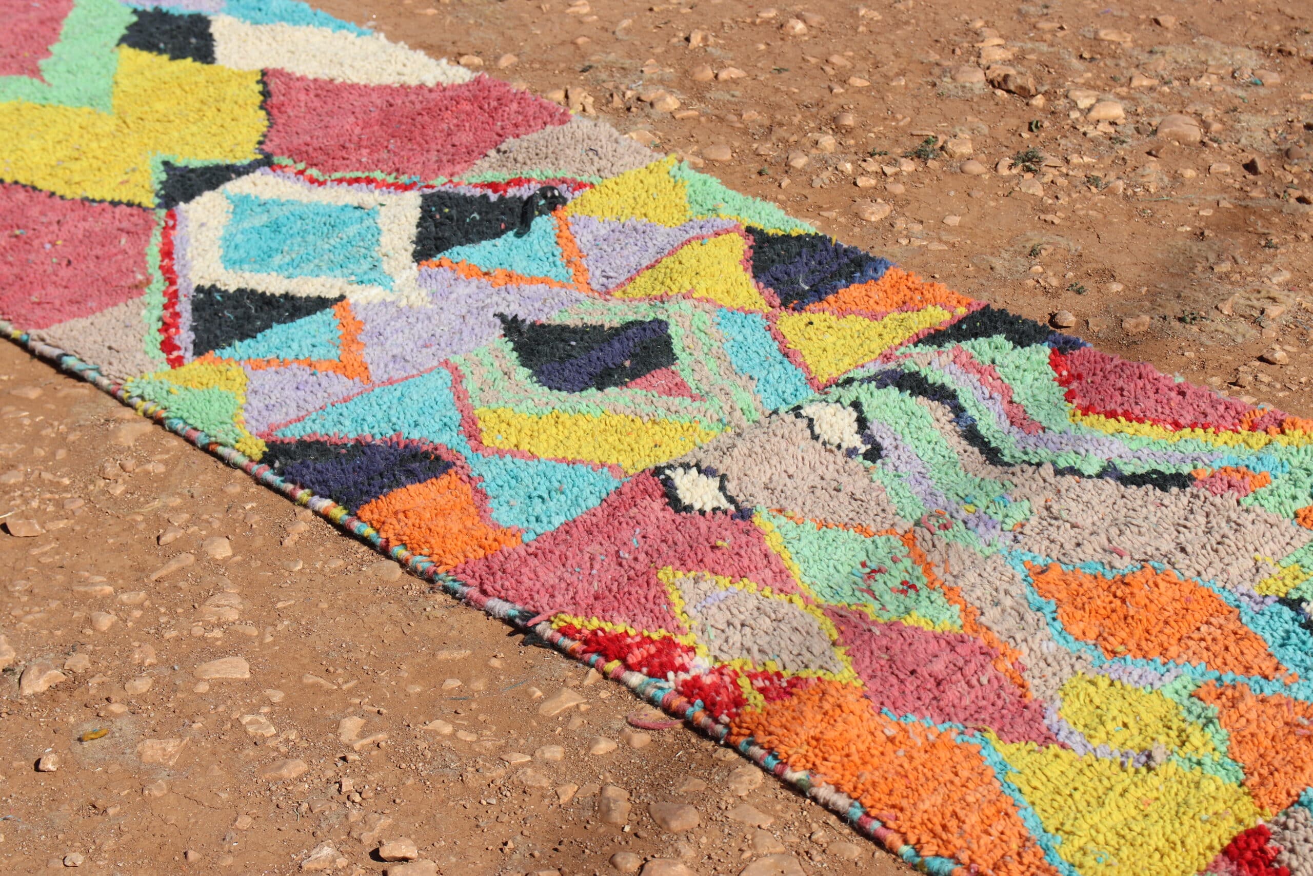 Abstract Wool runner rug - image 4