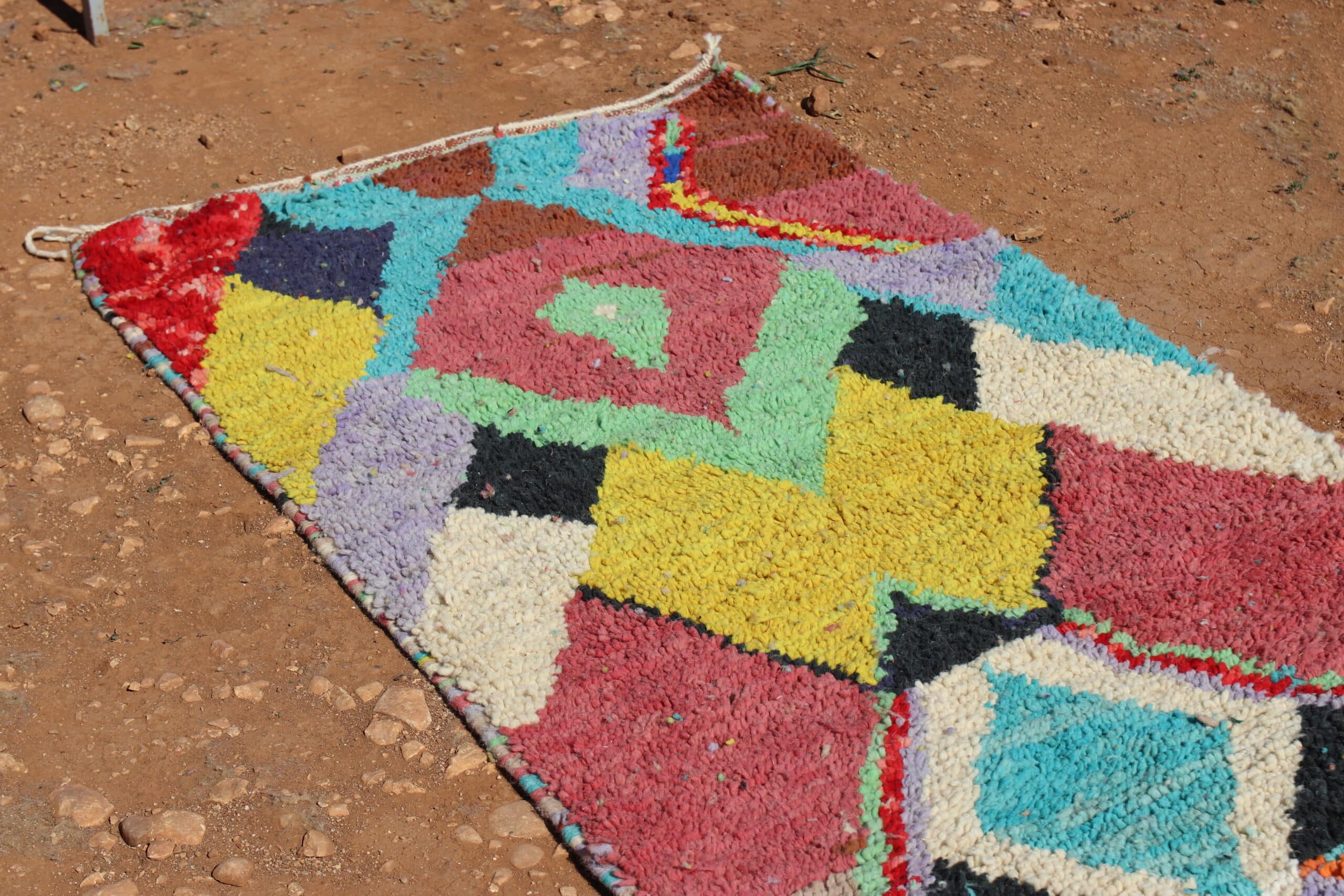 Abstract Wool runner rug - image 2