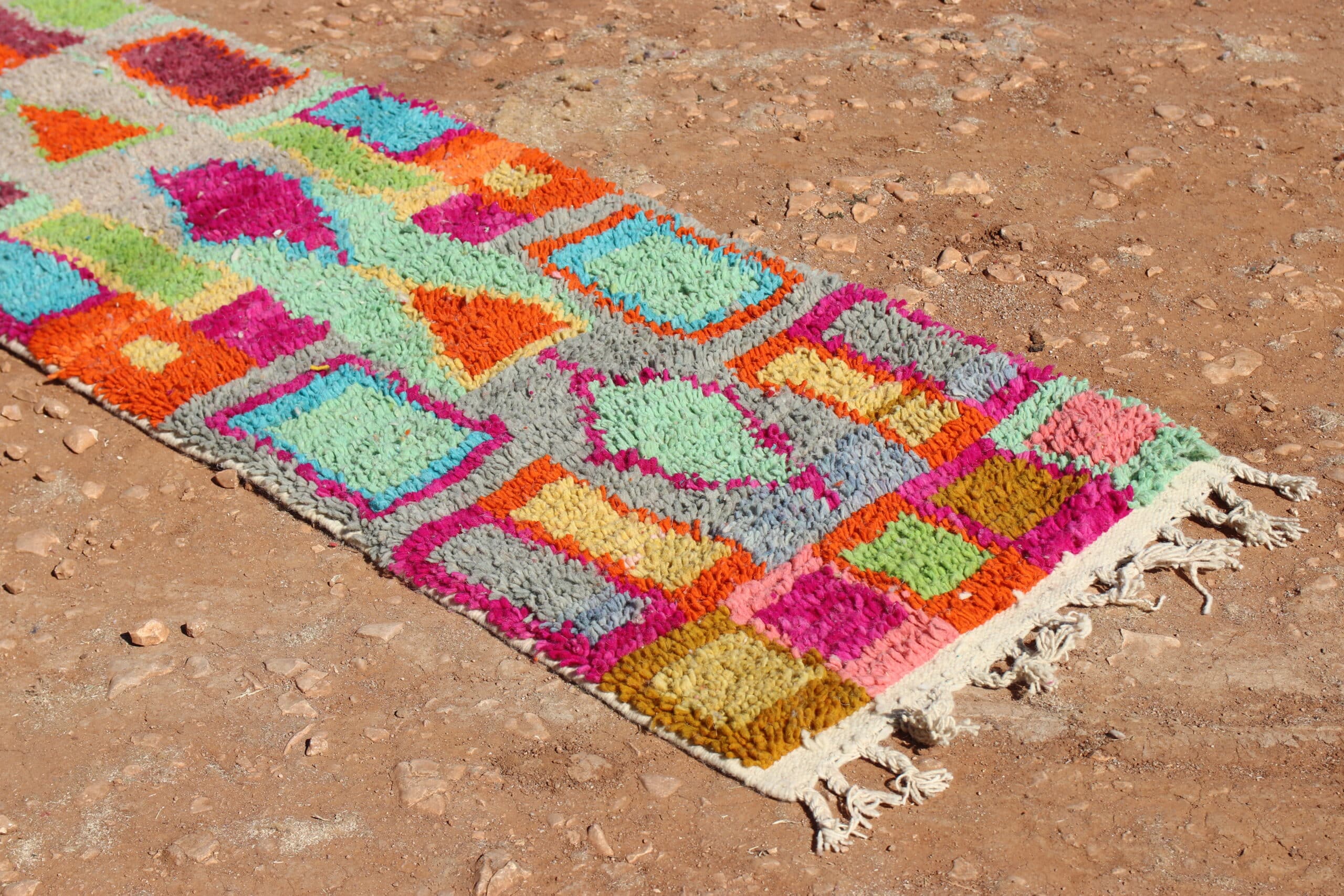 Wool Abstract Runner Rug - image 5