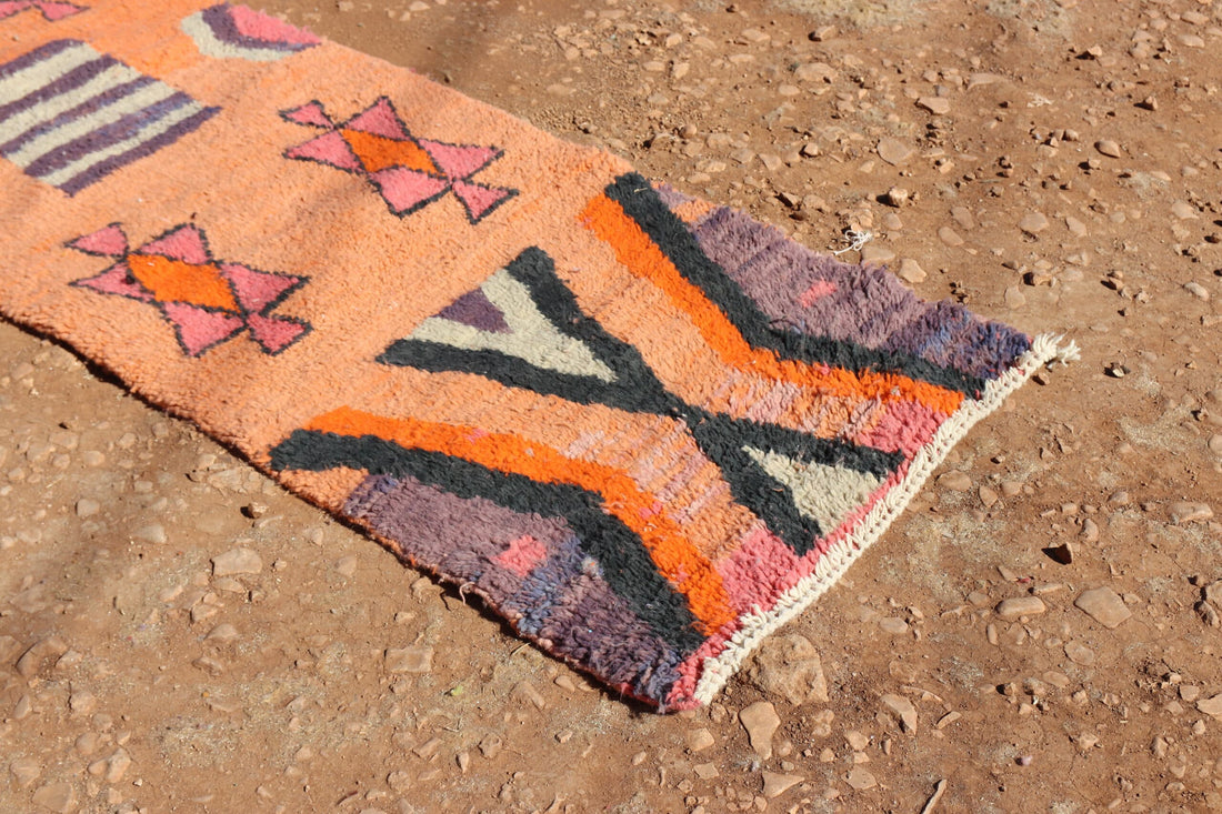 Berber Orange Runner Rug - image 5