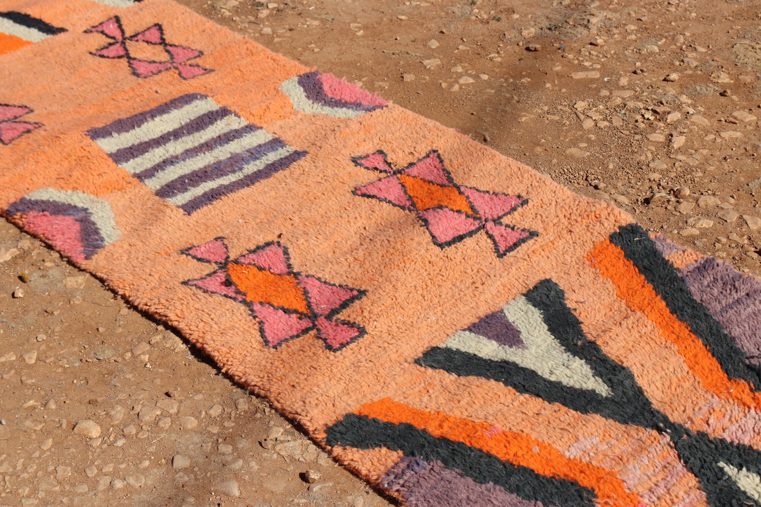 Berber Orange Runner Rug - image 3
