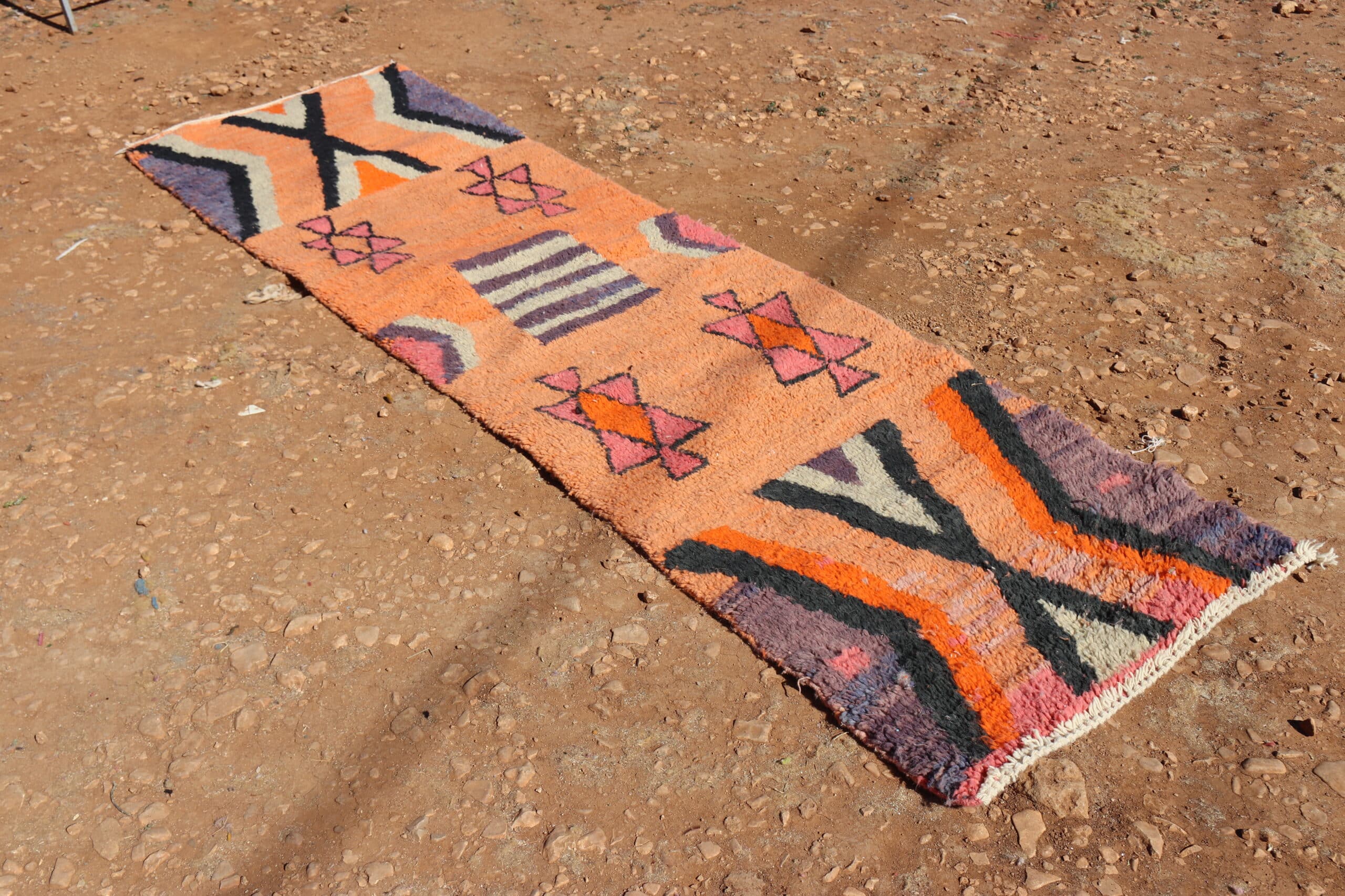 Berber Orange Runner Rug - image 2