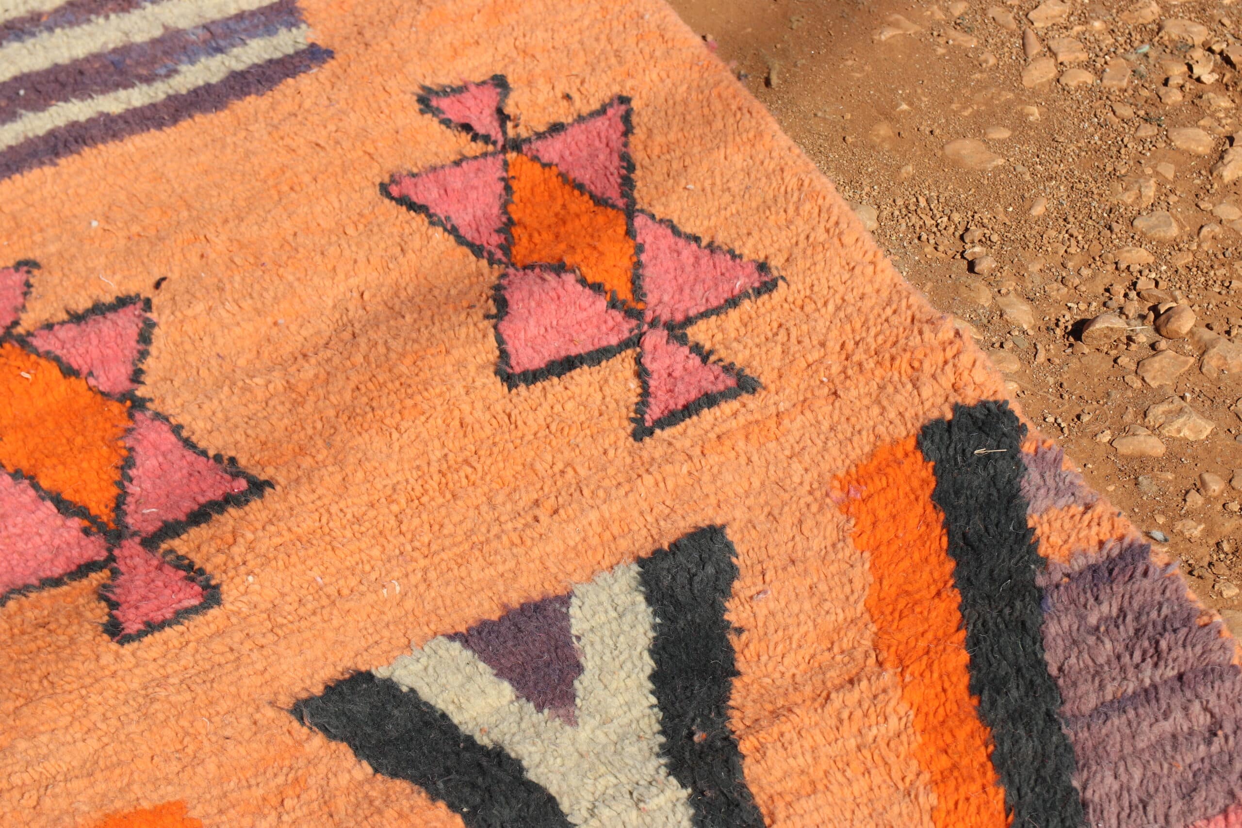 Berber Orange Runner Rug - image 6