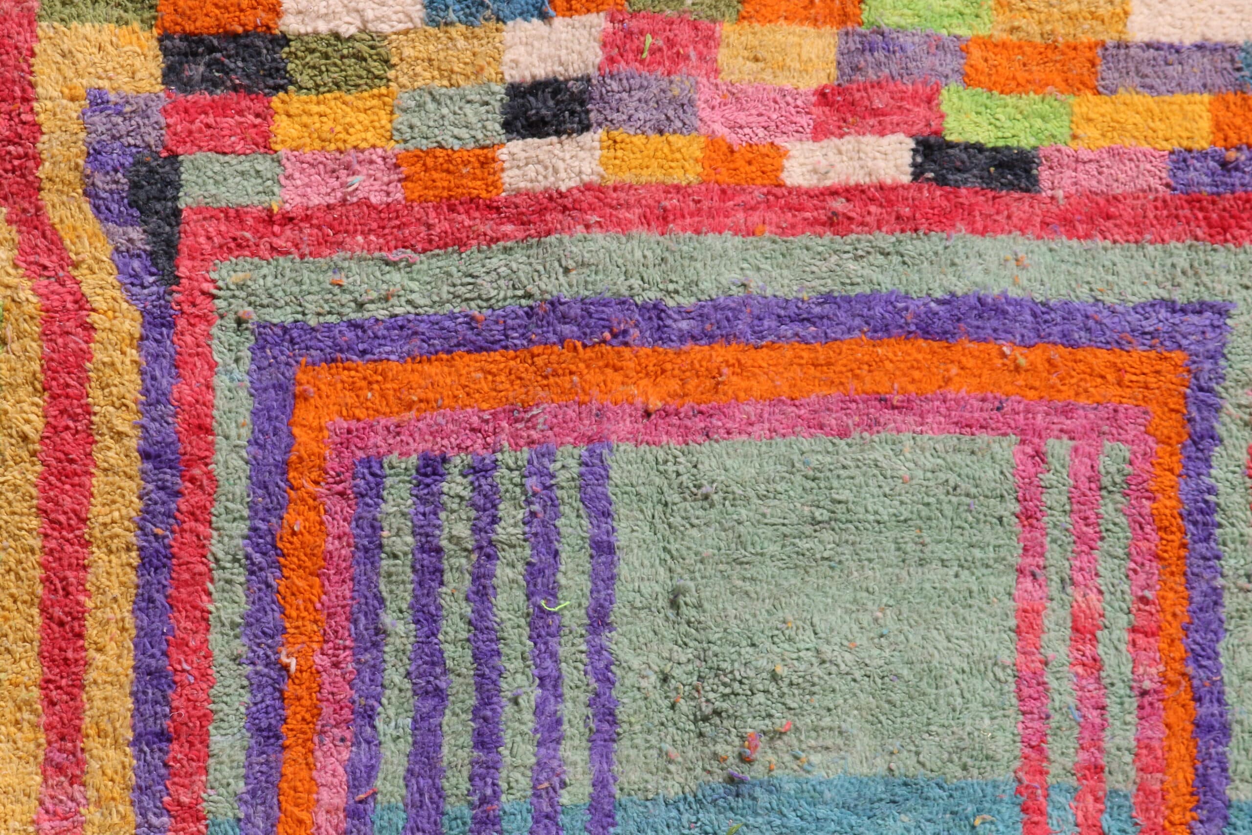 Handwoven Colorful Rug Moroccan Design - image 3