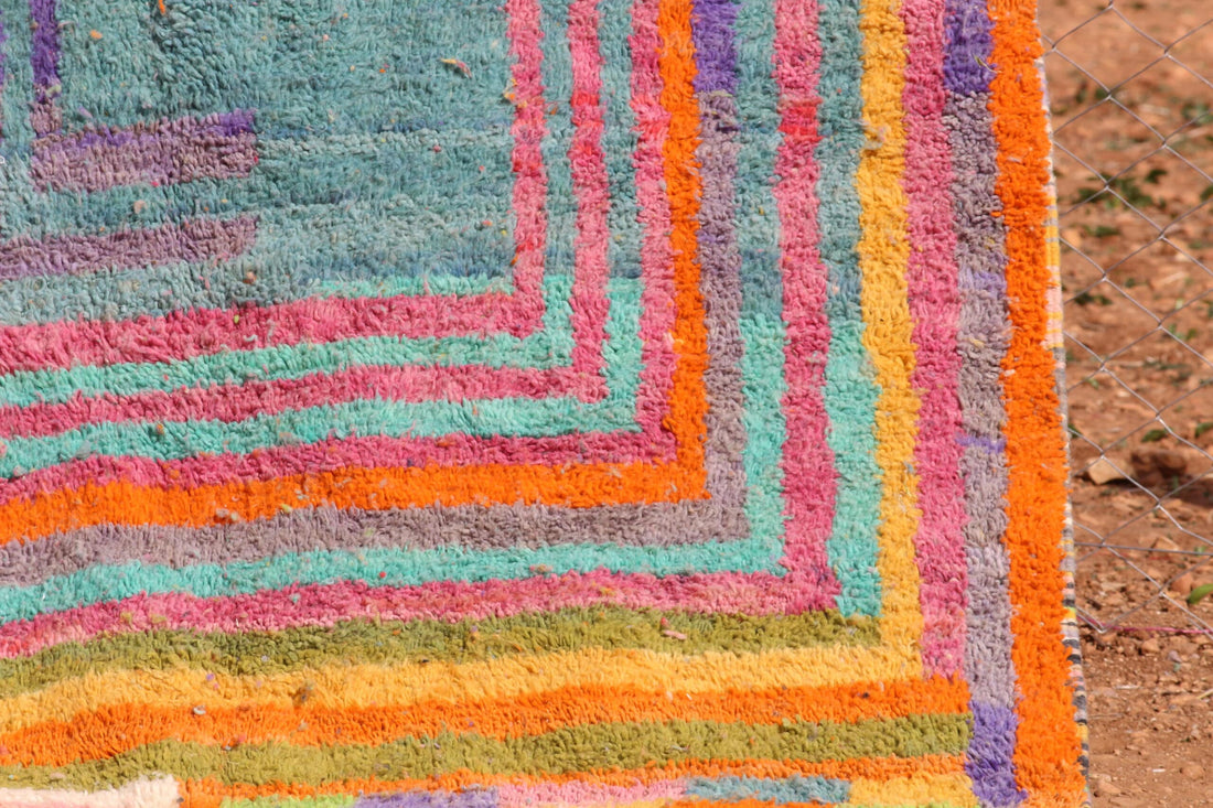 Handwoven Colorful Rug Moroccan Design - image 4