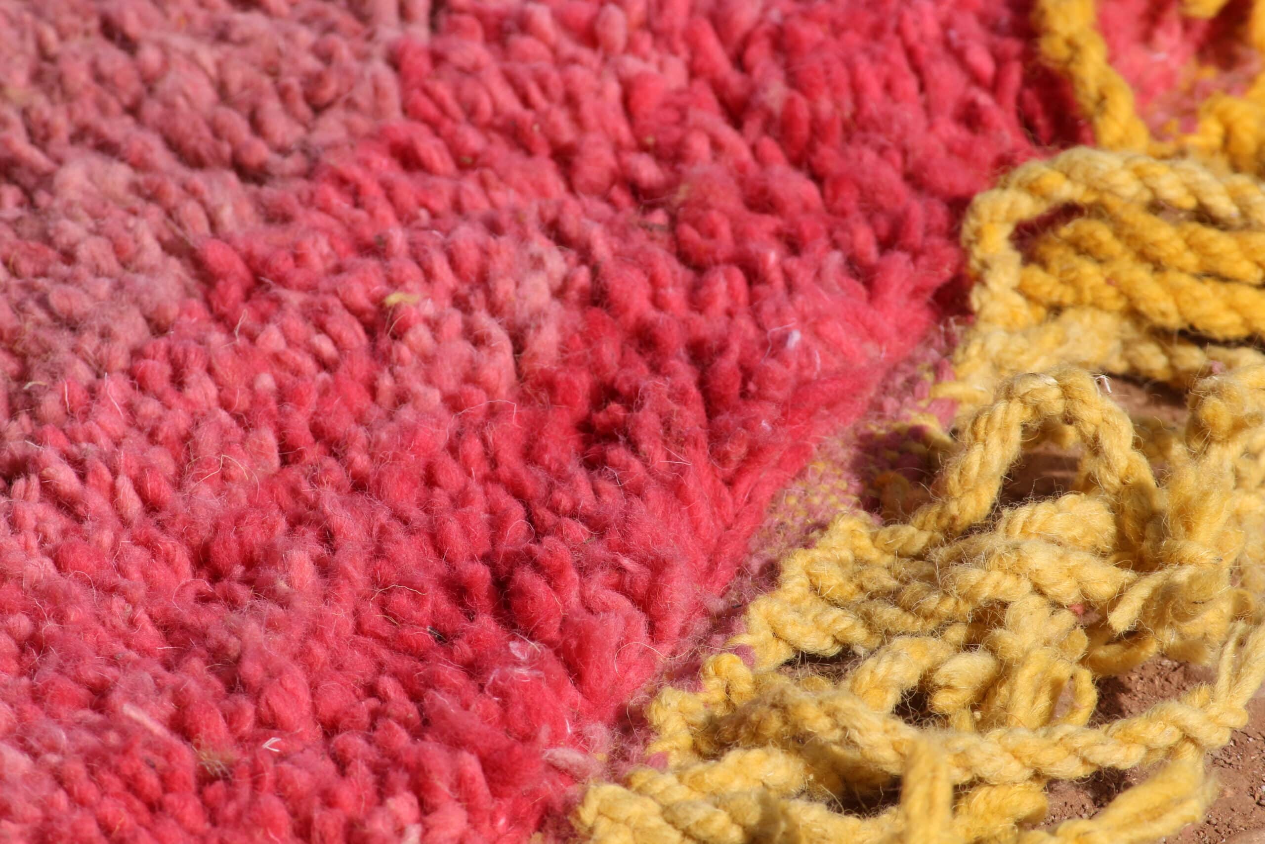 Handwoven Pink Rug Moroccan Minimalist Design - image 5