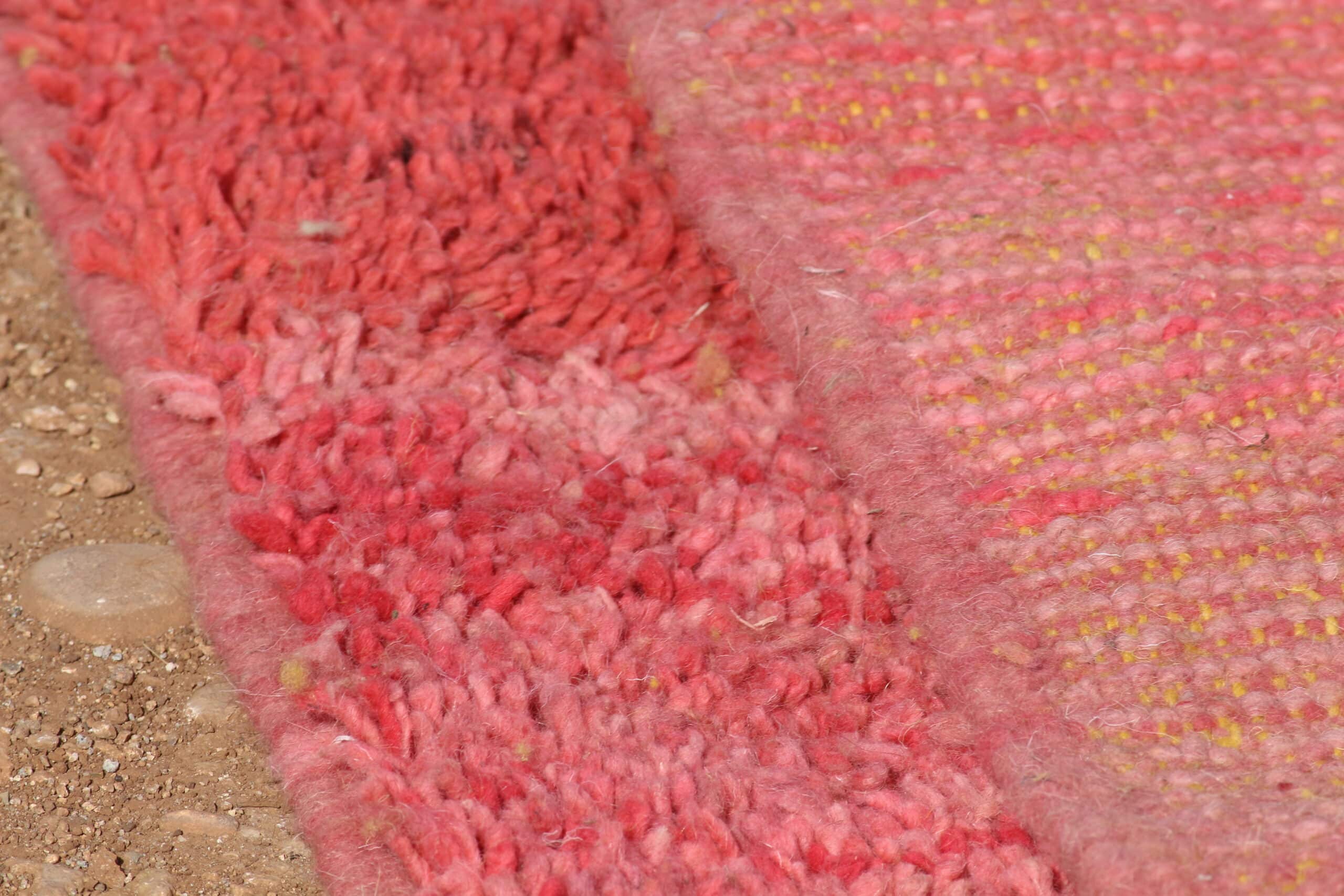 Handwoven Pink Rug Moroccan Minimalist Design - image 4