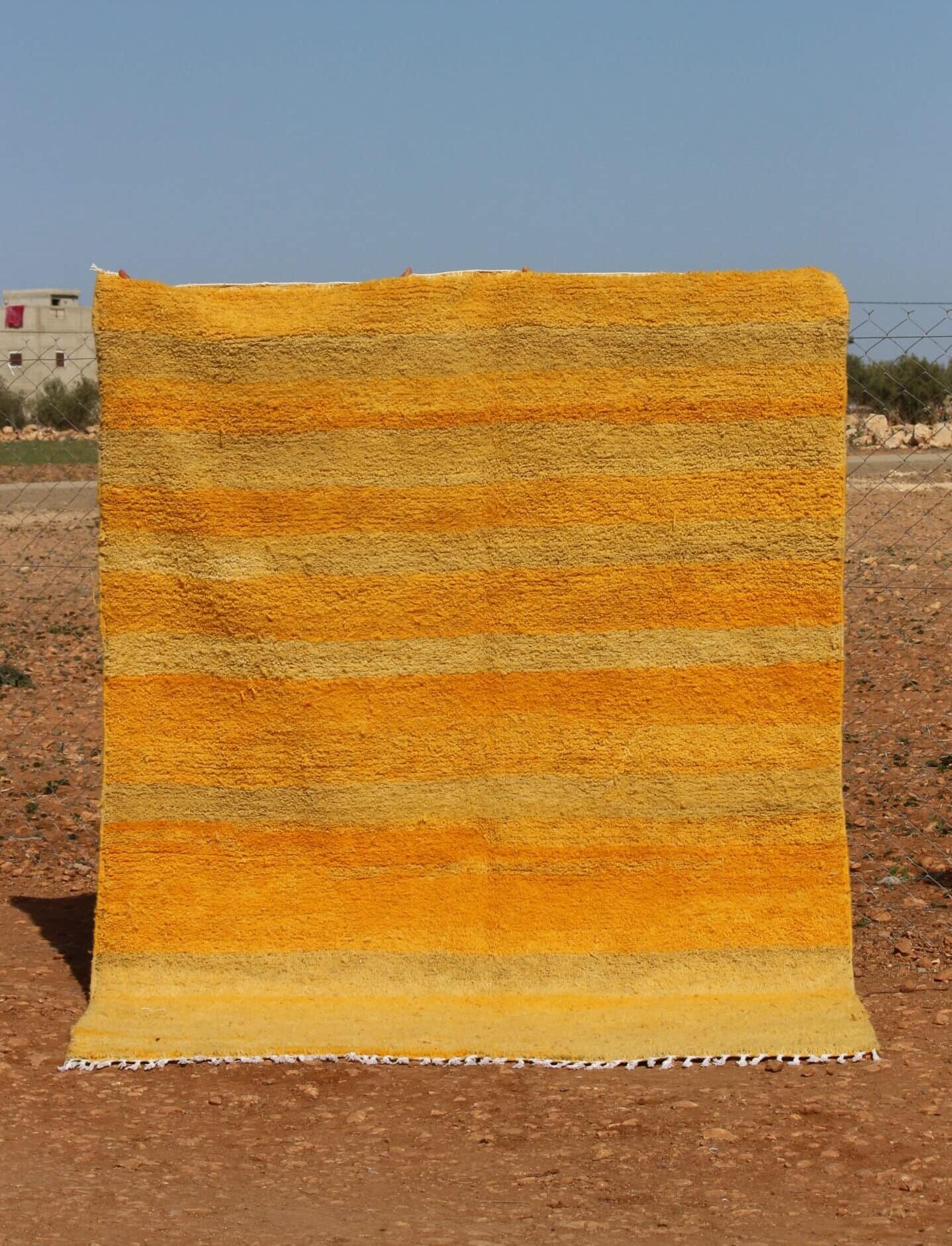 Moroccan Yellow Rug Design