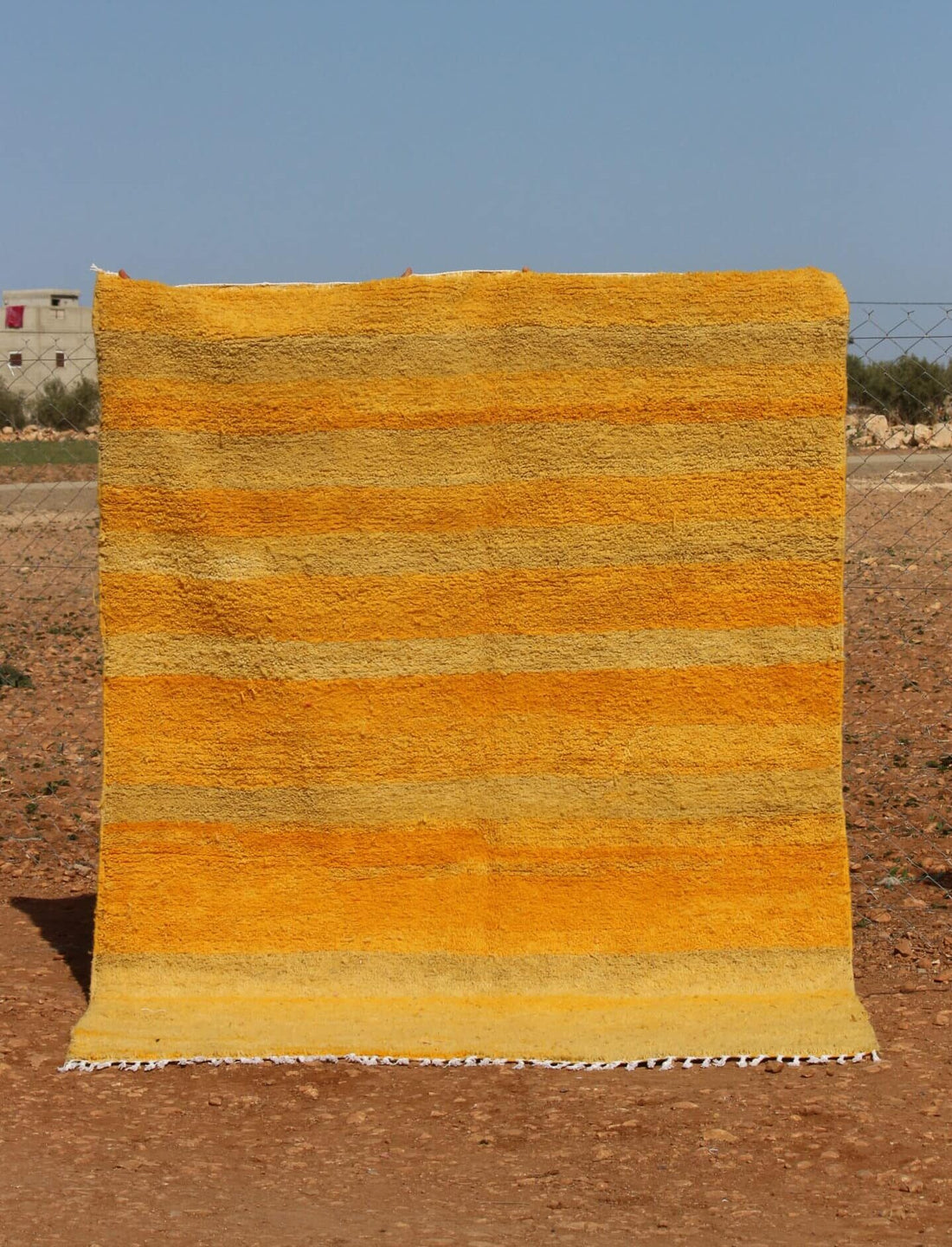 Moroccan Yellow Rug Design
