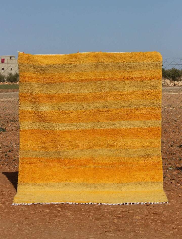 Moroccan Yellow Rug Design