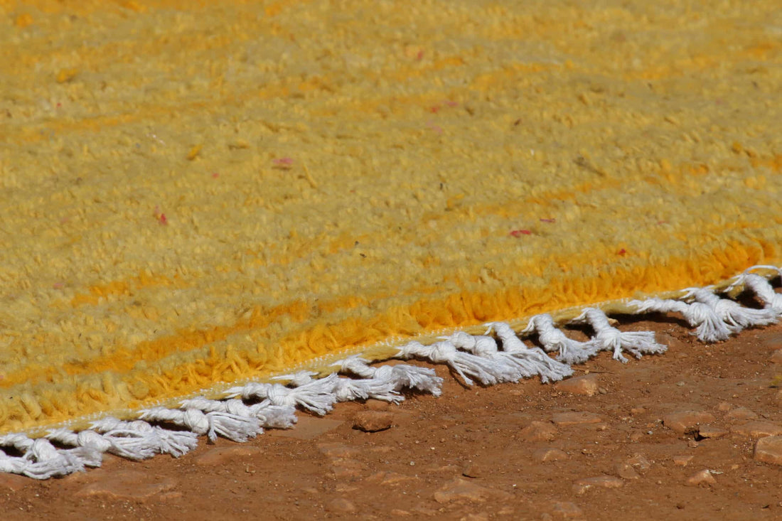 Moroccan Yellow Rug Design - image 5
