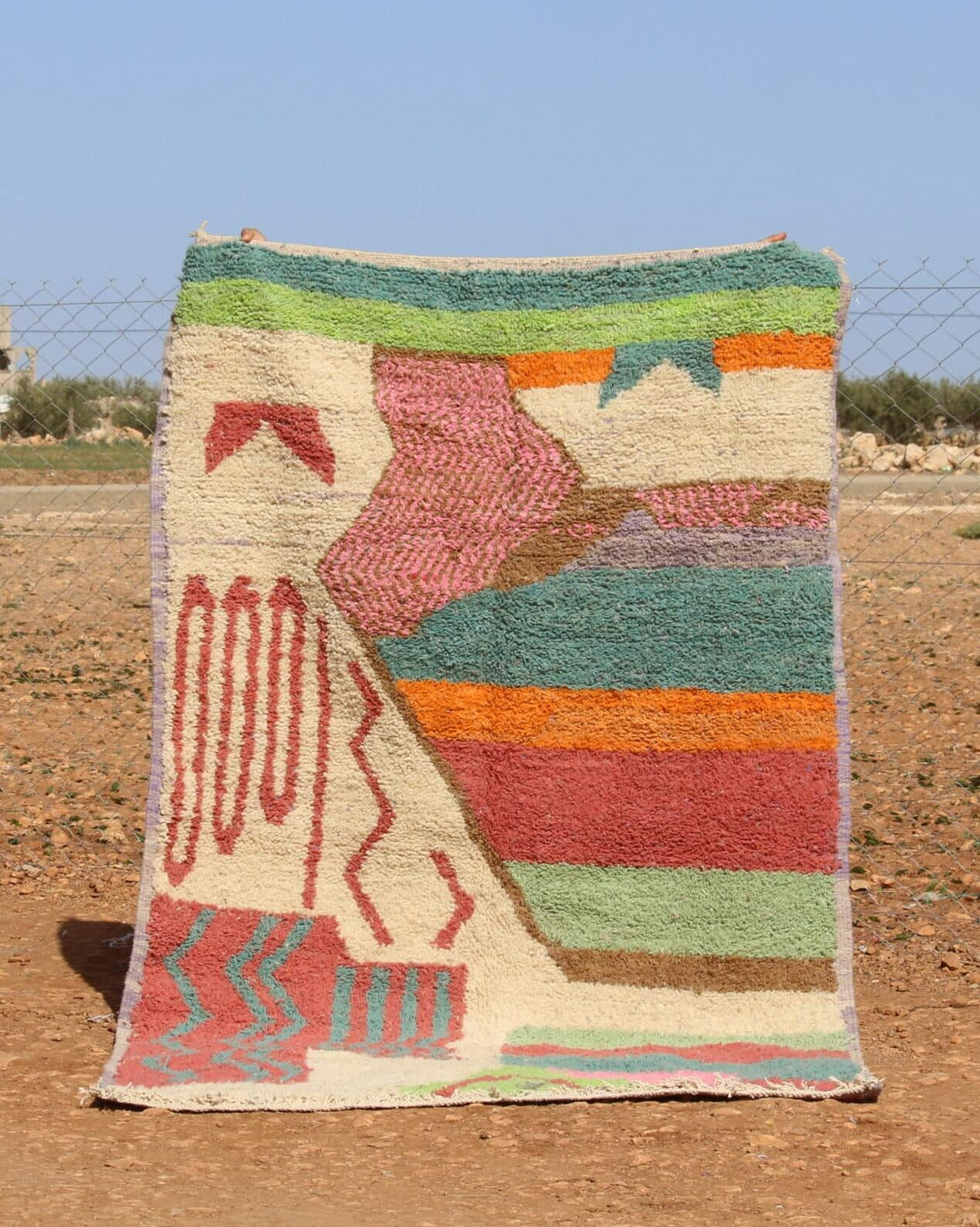 Moroccan Abstract Colorful Rug