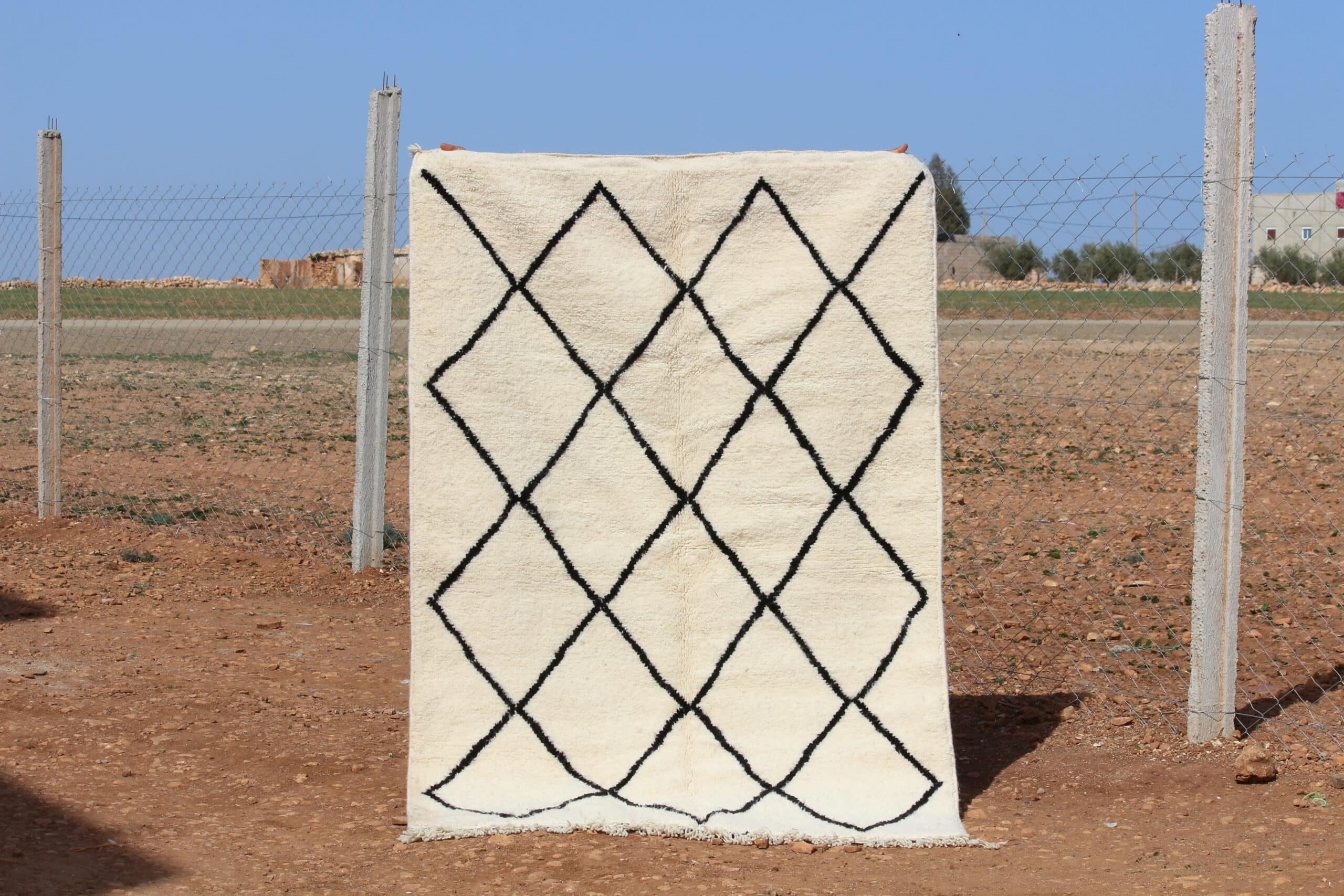 Beni Ourain Shag Area Rug