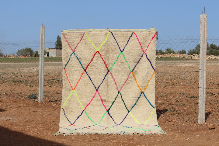 Colorful Beniourain Shag Rug