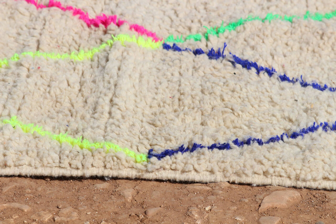 Colorful Beniourain Shag Rug - image 3