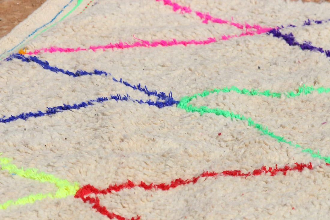 Colorful Beniourain Shag Rug - image 4
