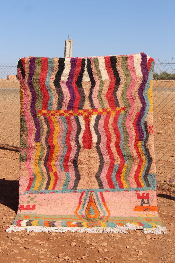Vibrant Abstract Multicolor Rug
