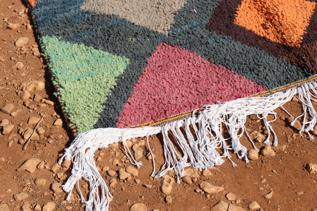 Artisan Multicolor Berber Rug - image 3