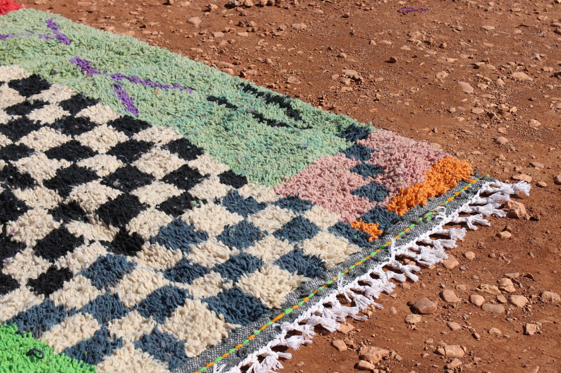 Moroccan Berber Artistic Colorful Rug - image 4