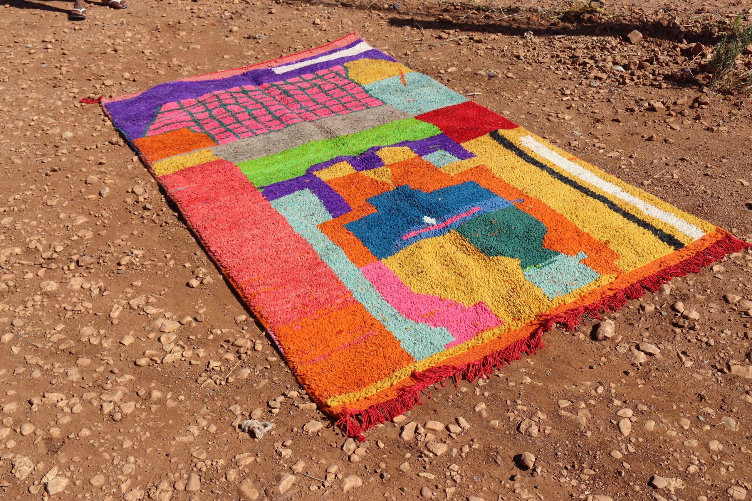 Handmade Contemporary Abstract Rug - image 2