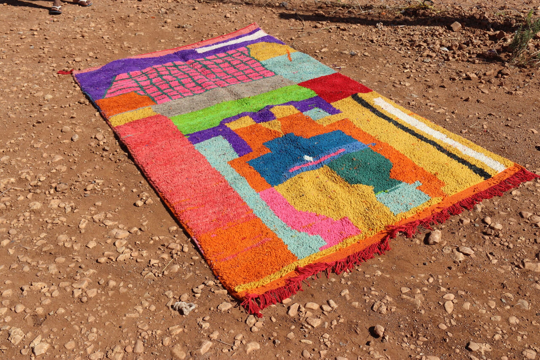 Handmade Contemporary Abstract Rug - image 2