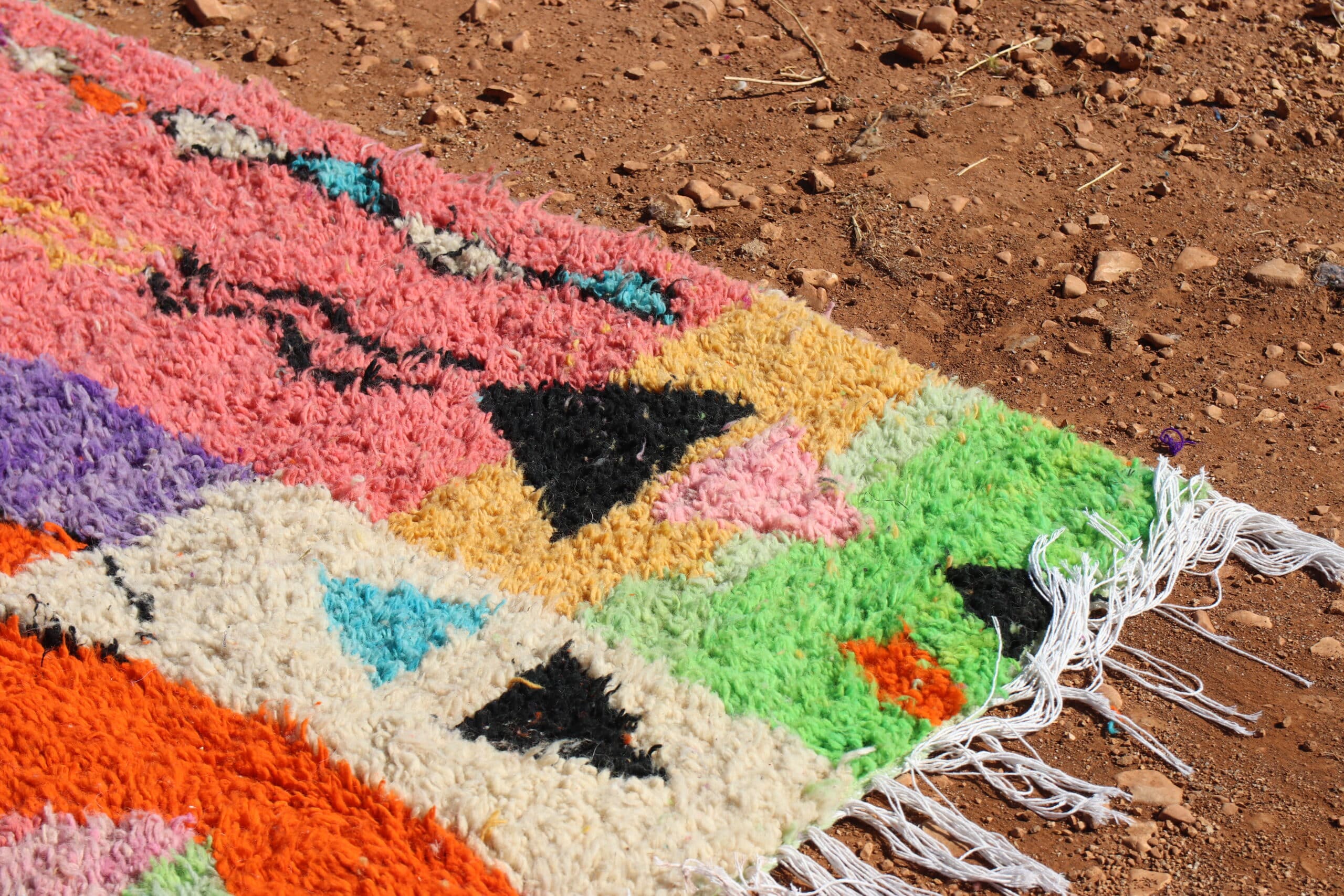 Handwoven Colorful Rug - image 4