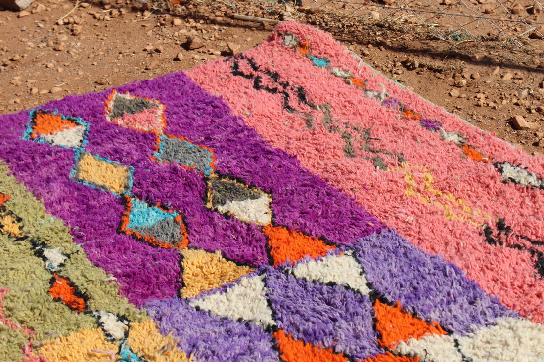 Handwoven Colorful Rug - image 3