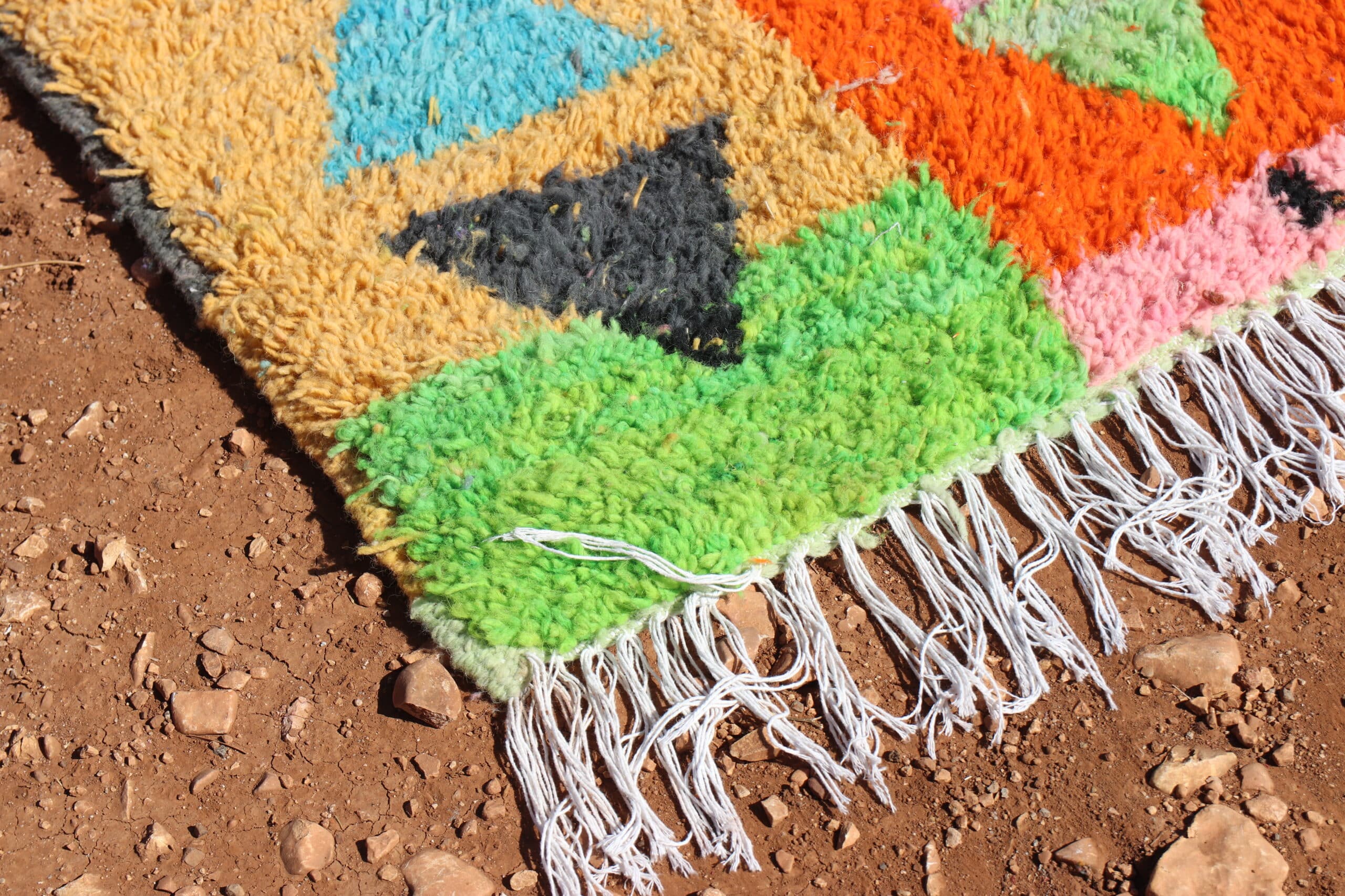 Handwoven Colorful Rug - image 6