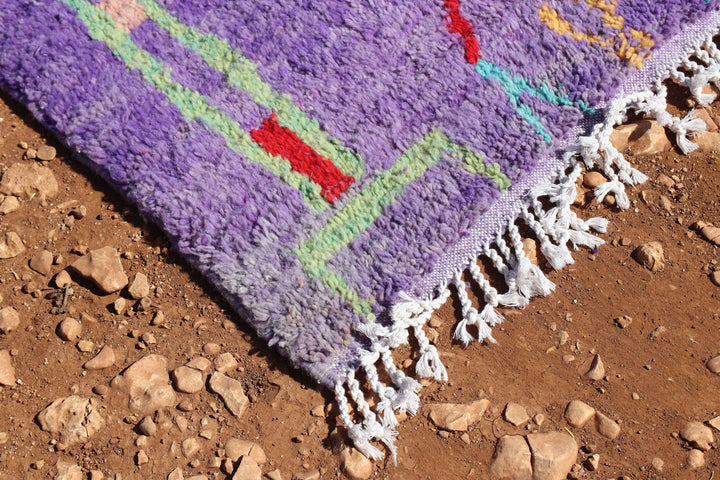 Moroccan Purple Abstract Rug - image 2