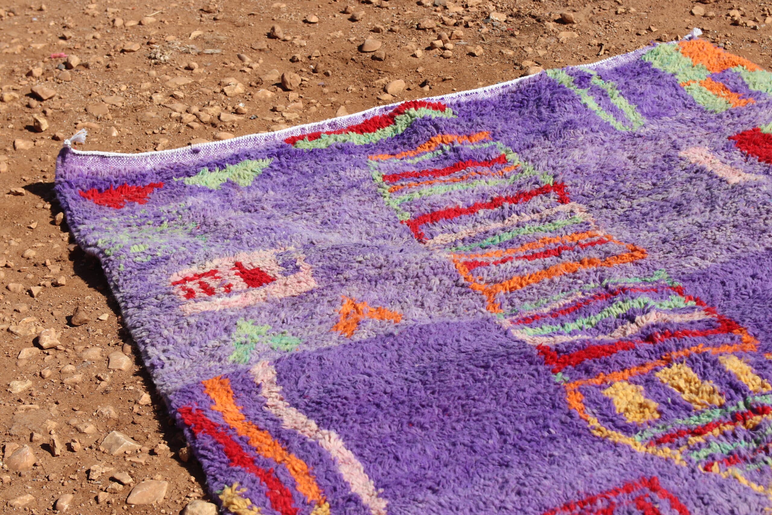 Moroccan Purple Abstract Rug - image 4