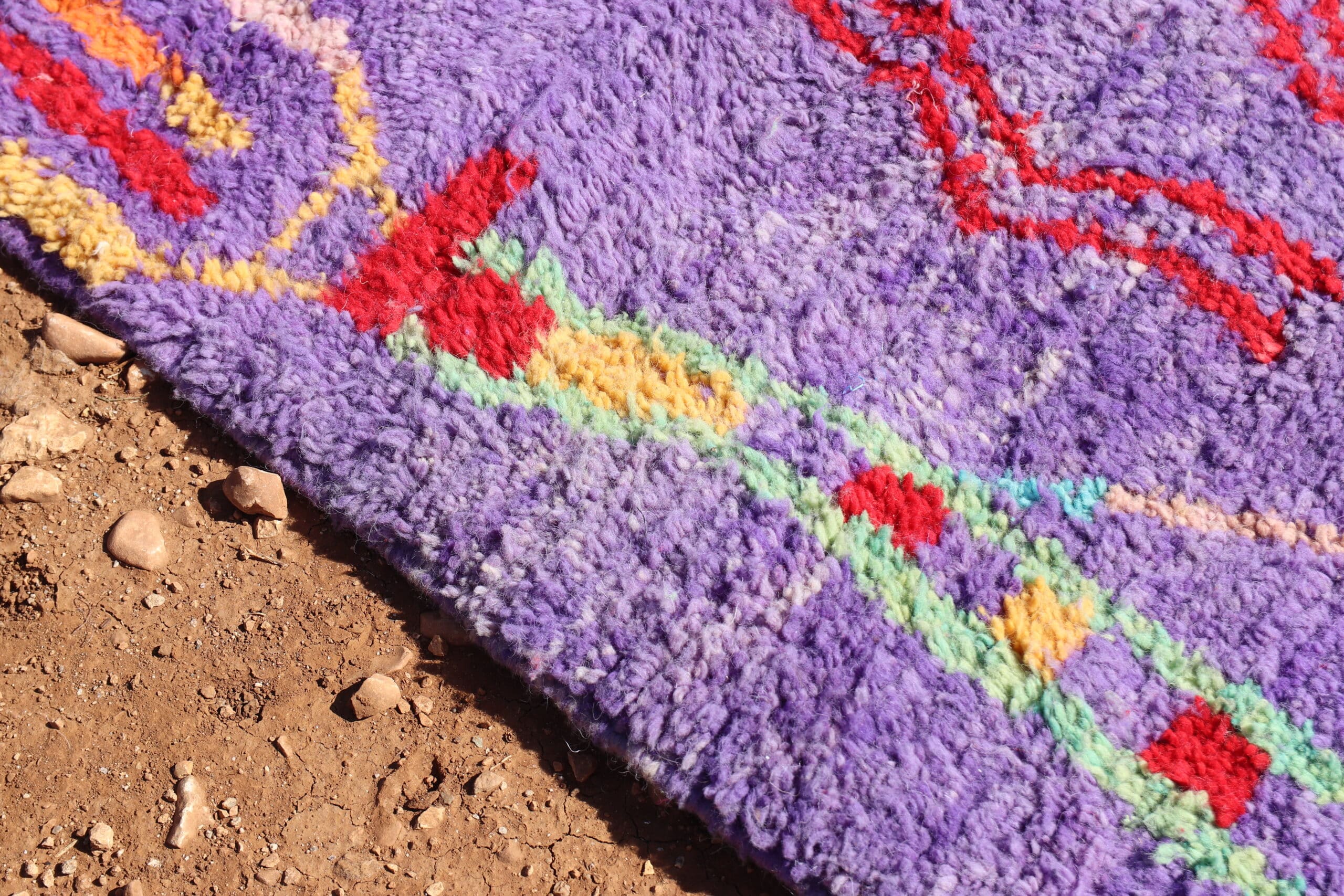 Moroccan Purple Abstract Rug - image 6