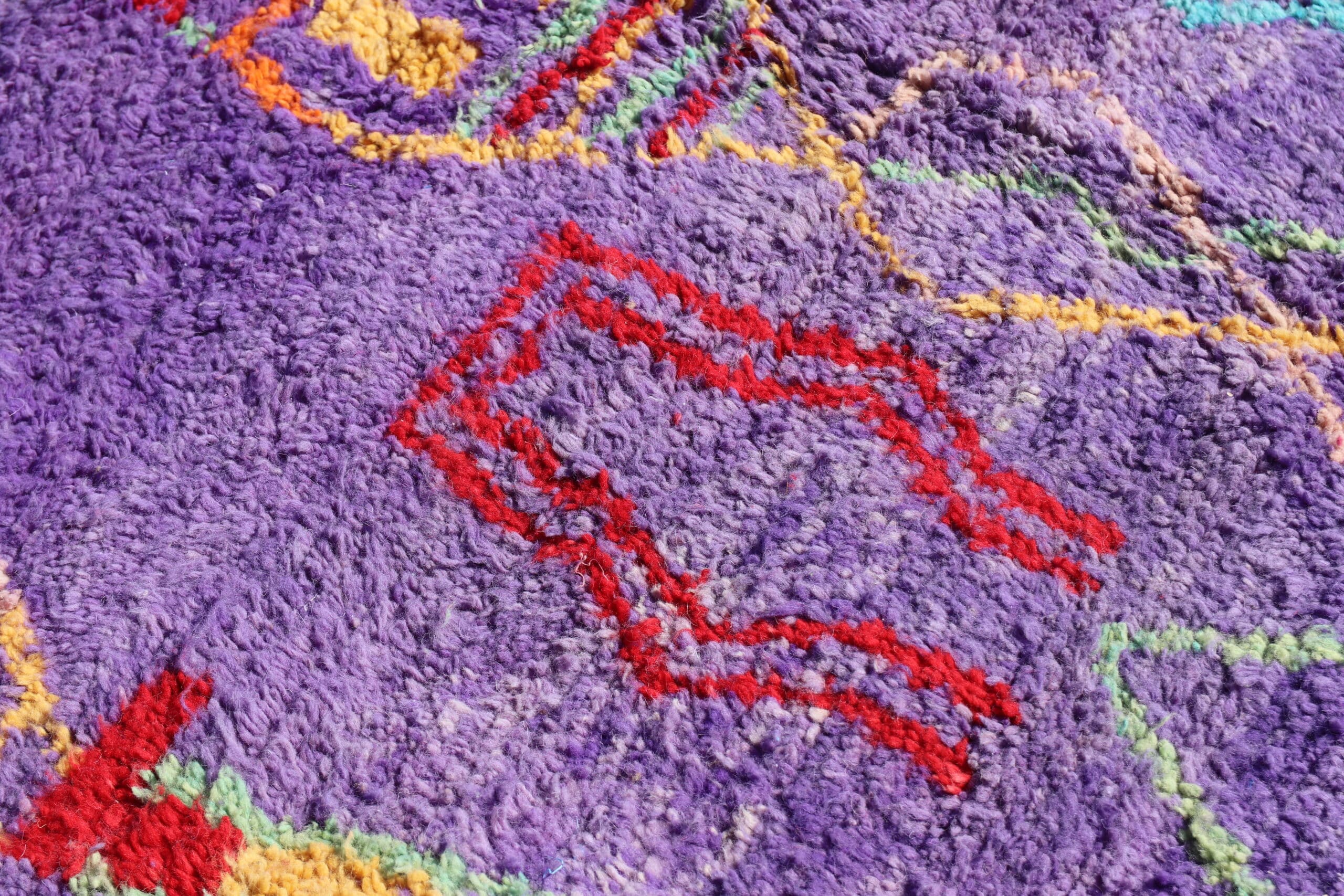 Moroccan Purple Abstract Rug - image 5