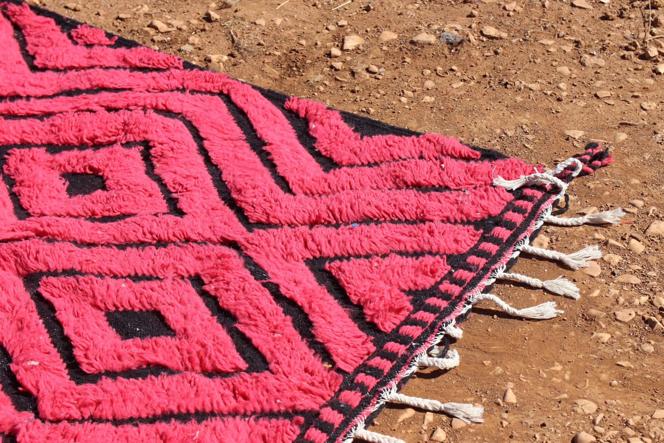 Handwoven Moroccan Wool Rug - image 4