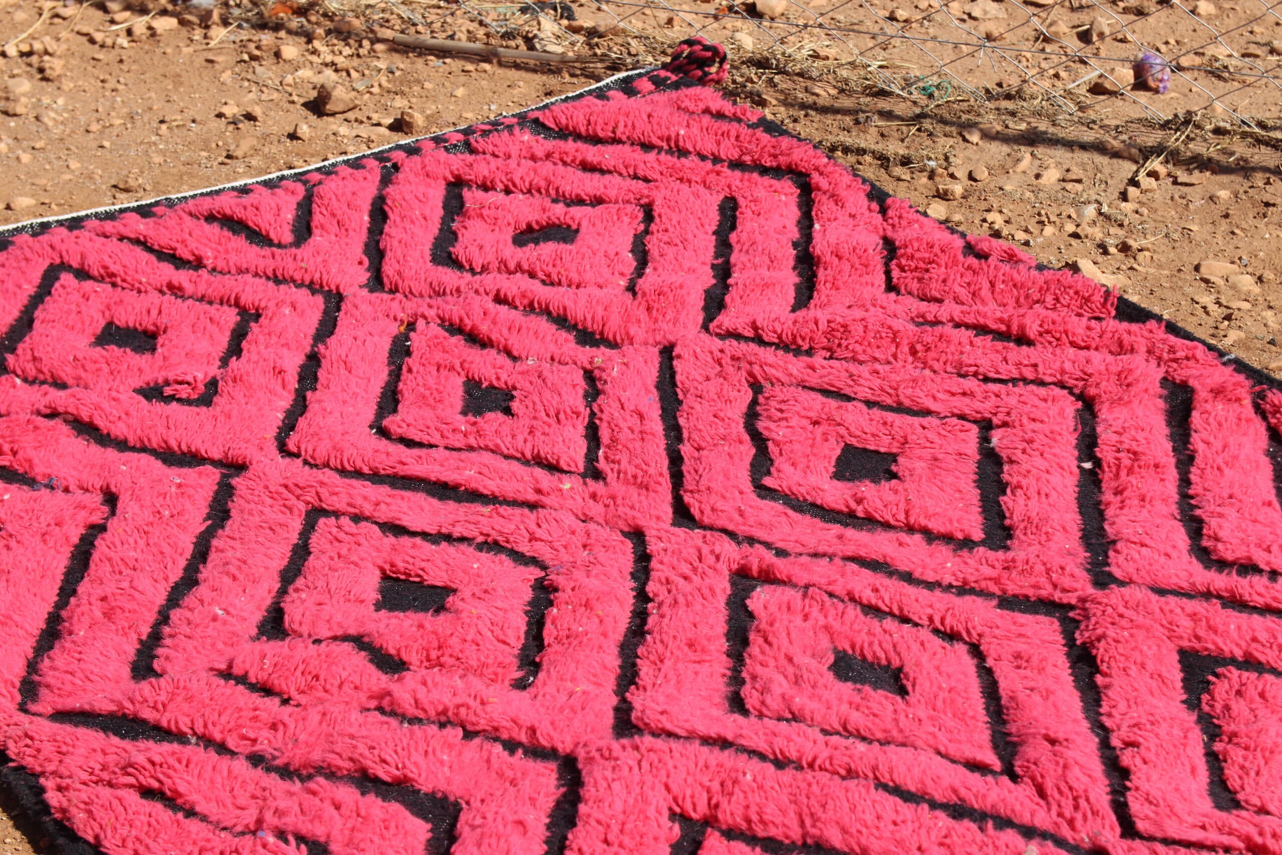 Handwoven Moroccan Wool Rug - image 3