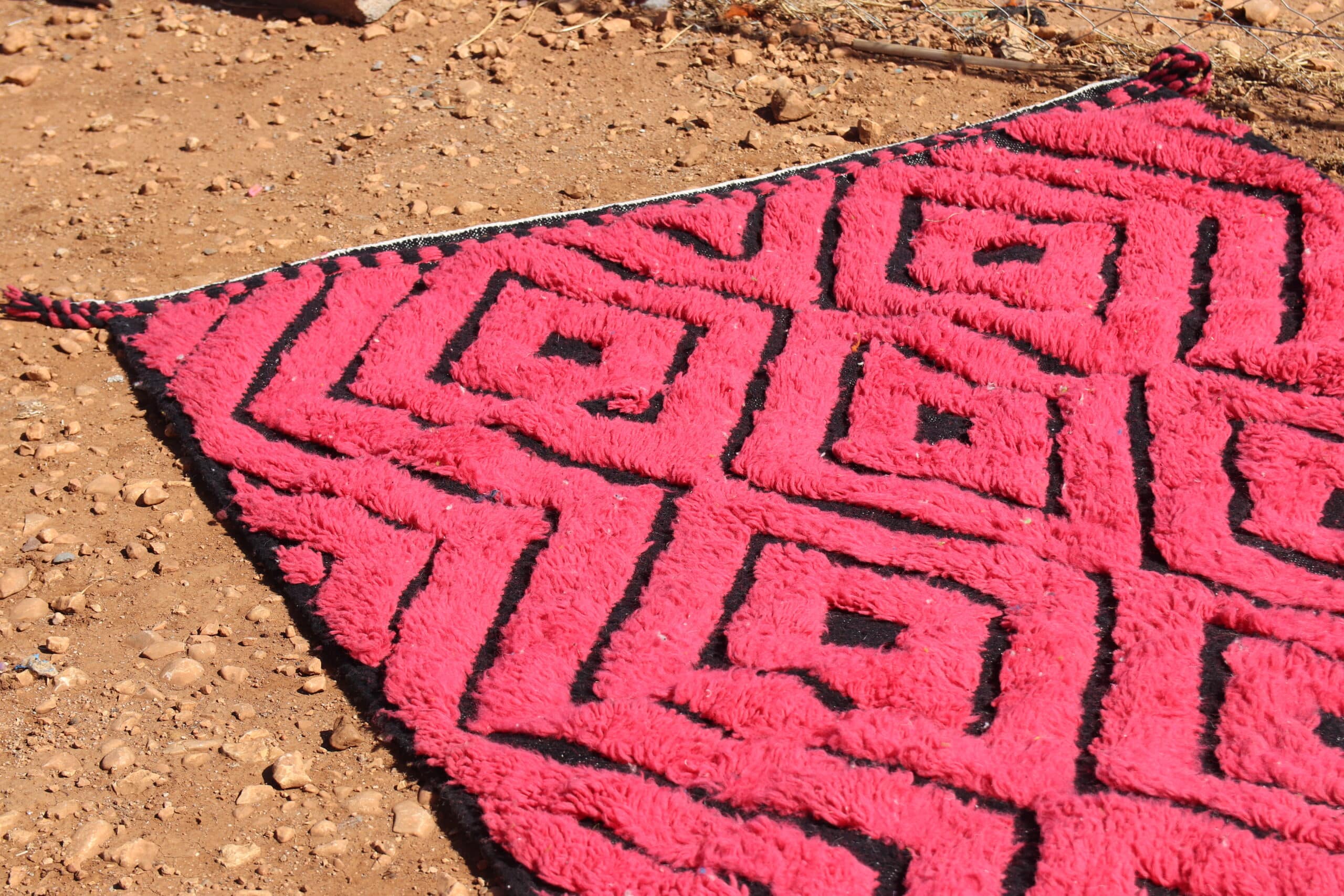 Handwoven Moroccan Wool Rug - image 6