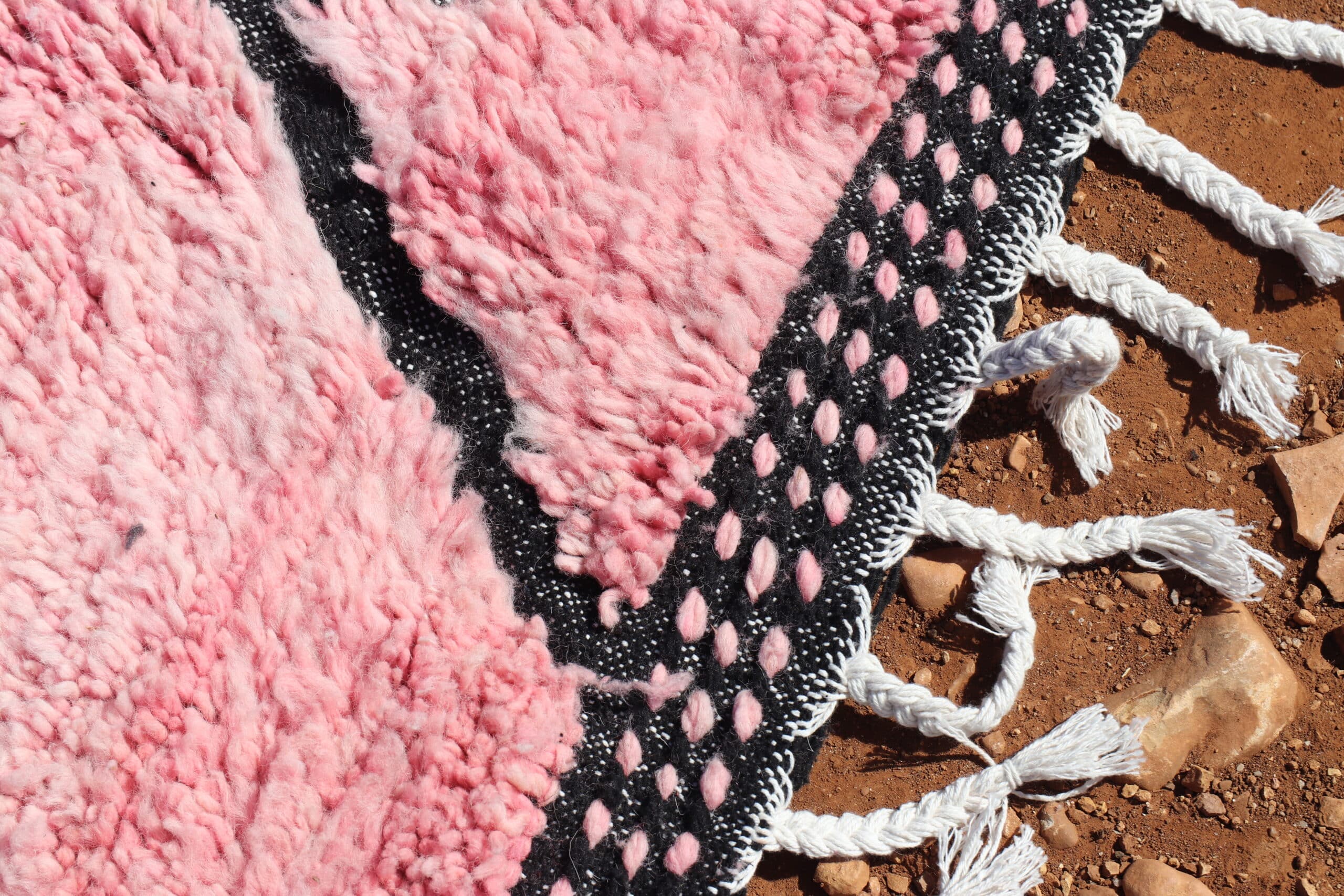 Moroccan Pink Rug Berber Wool Rug - image 5