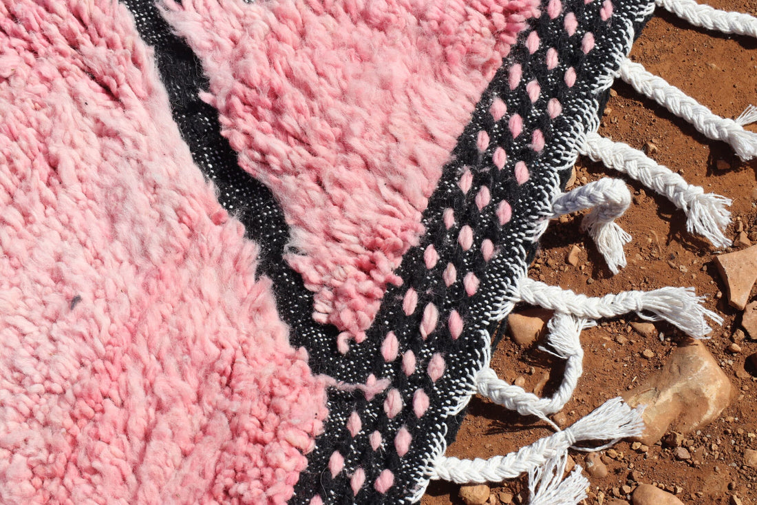 Moroccan Pink Rug Berber Wool Rug - image 5