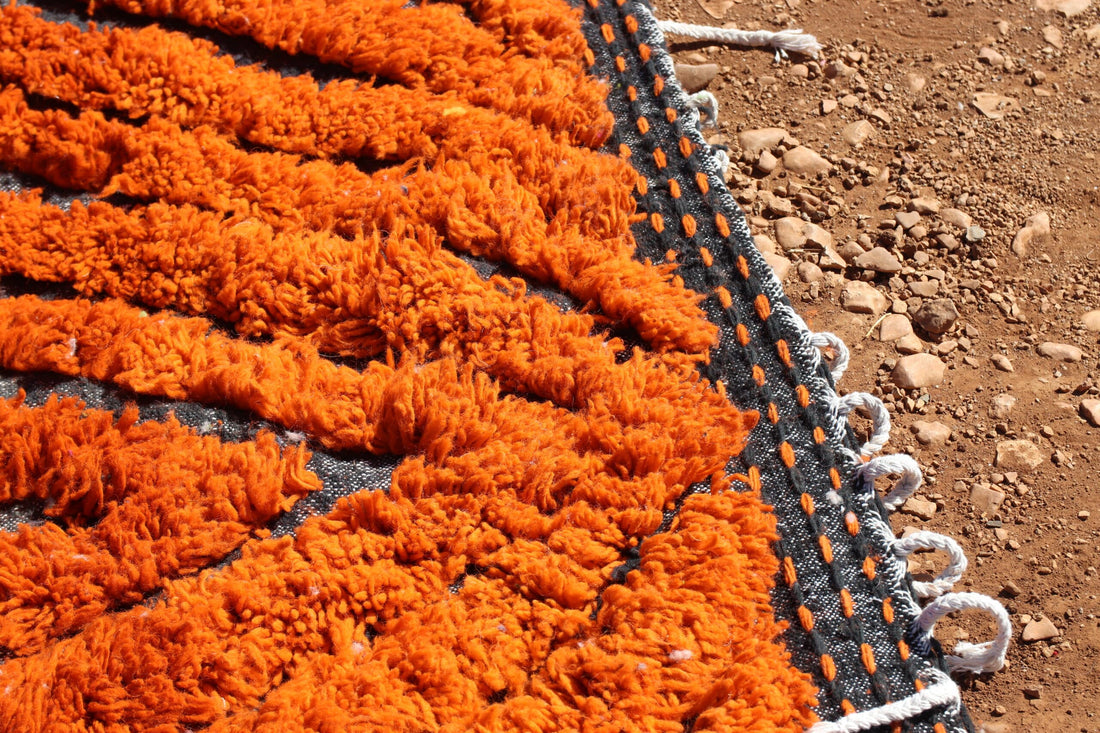 Stunning Moroccan Rug Orange - image 3